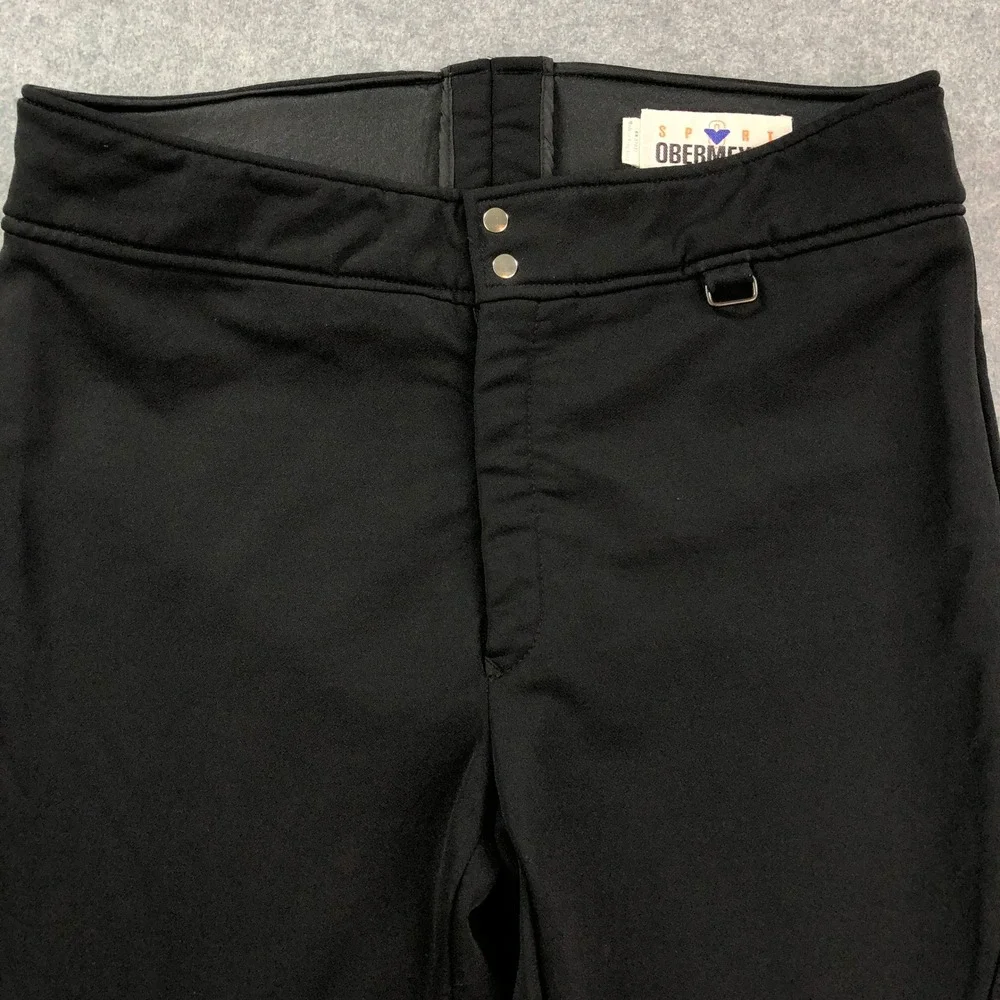 Obermeyer Sport Mens Ski Pants 38 Black Snow Condor Nylon Wool Blend Stretch